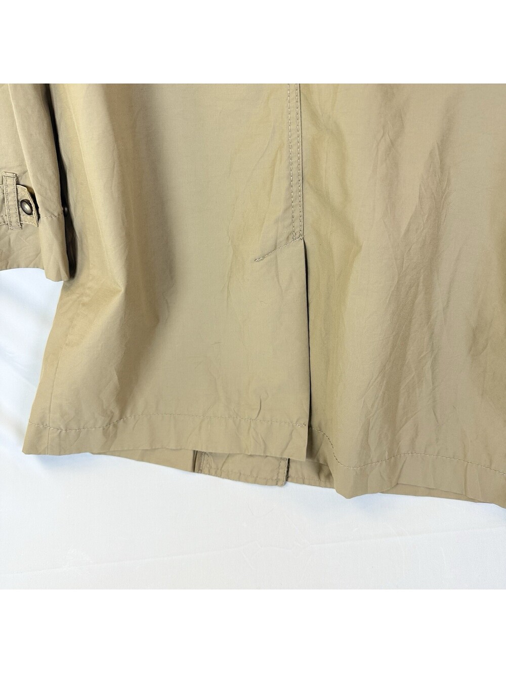 Gap Women's Beige Trench Coat Mid-Length Button Closure Pockets Size M - Picture 13 of 14
